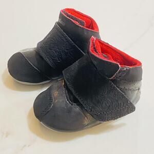 y2k Jordan Shoes Infant Size 1C y2k Black Crib Booties Jumpman 310623-001 hook